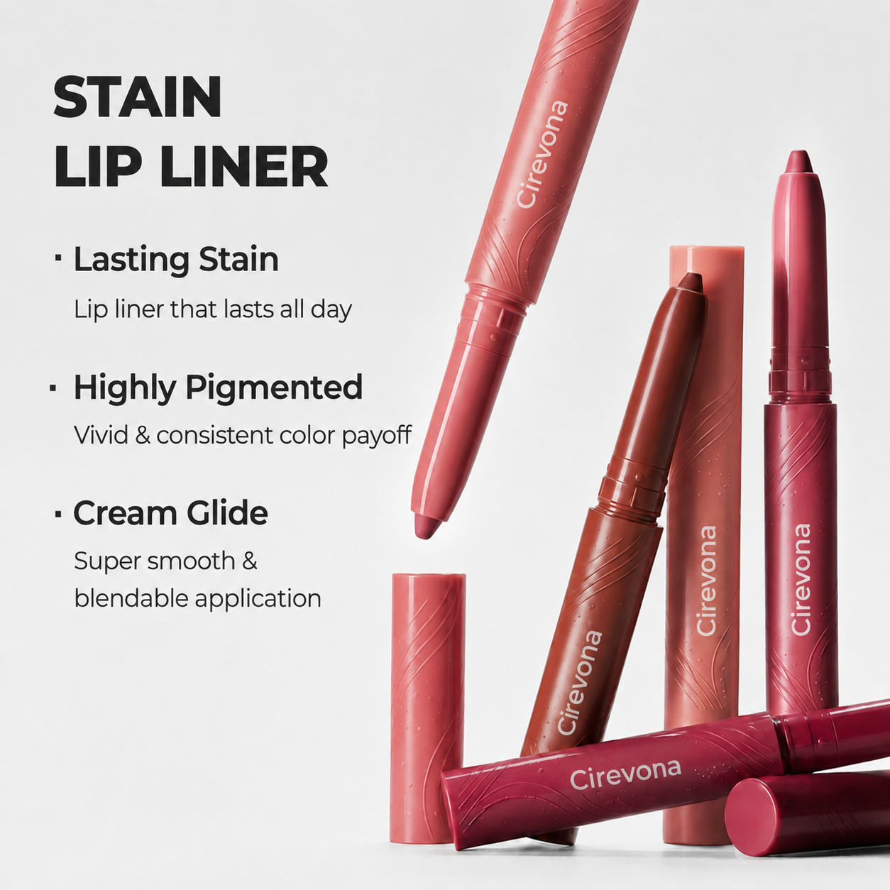 Last Day Buy 1 Get 1 Free Easy Glide Lip Liner — Creamy, Blendable Color with Smooth Application, Summervibes