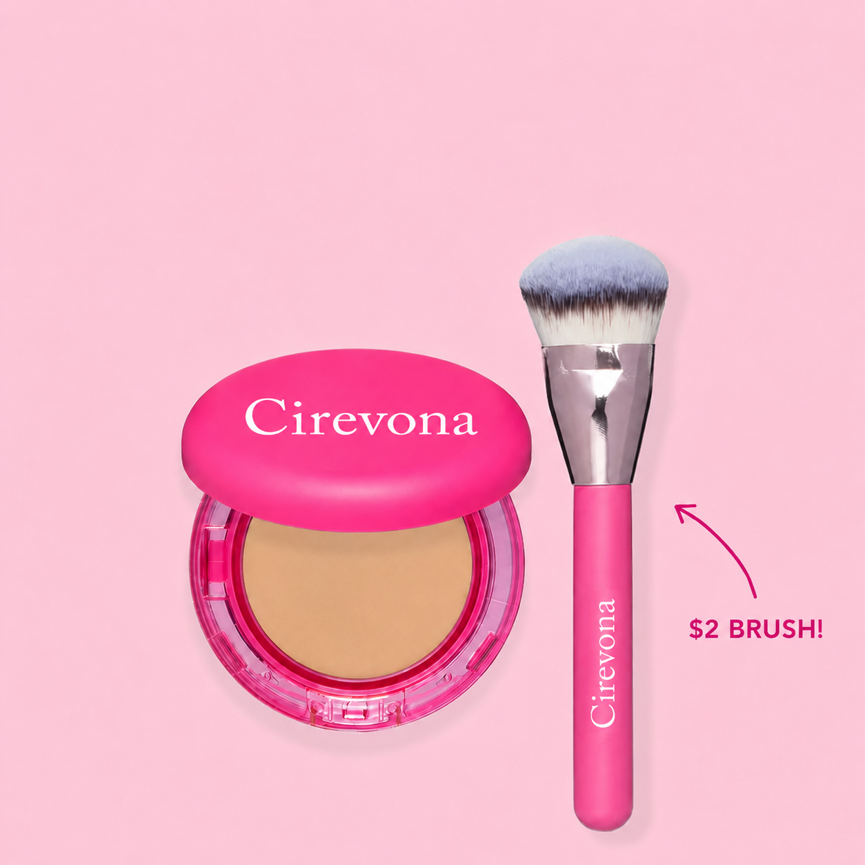 🎁 Buy One, Get One Free | Cirevona Beauty Peptide Bounce Balm Foundation + Precision Brush ✨