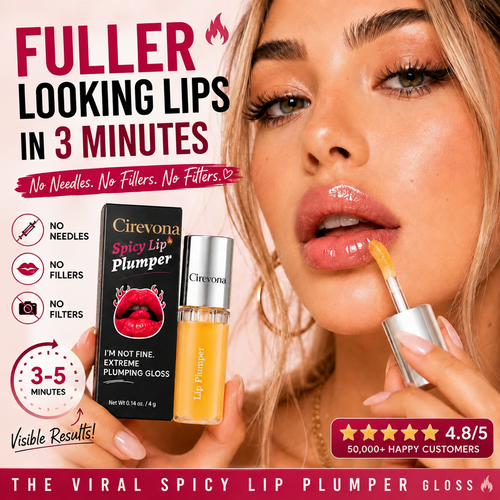 Cirevona®Edible Spicy Lip Plumper - Fuller-Looking Lip Plumper Gloss