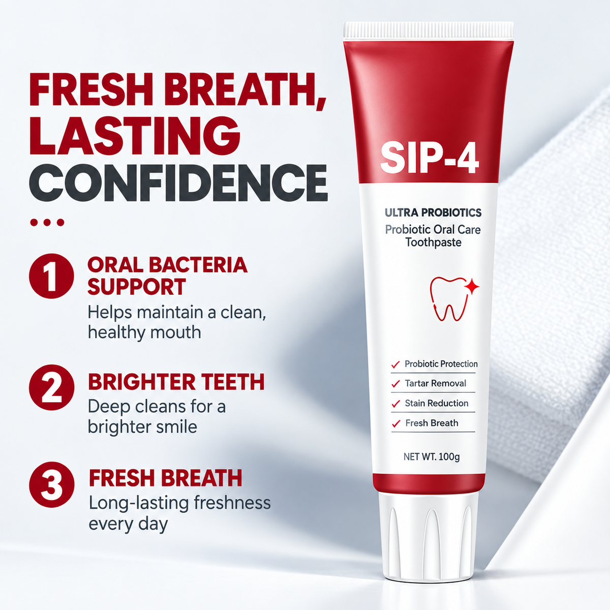 SIP-4 Ultra Probiotic Toothpaste
