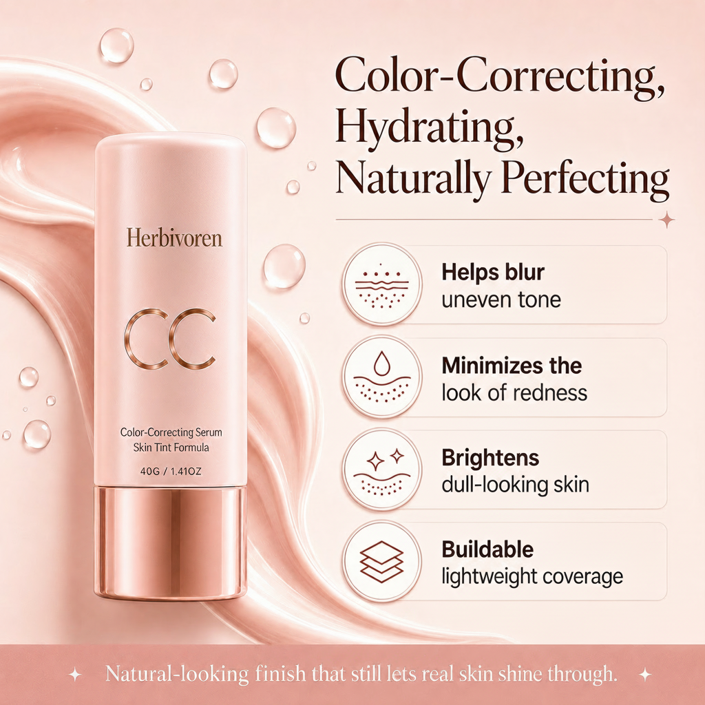 Last Day Buy1 Get 1 Free❤️ Herbivoren Skin-PerfectingCC Serum-Cream