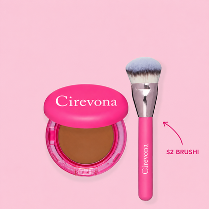 🎁 Buy One, Get One Free | Cirevona Beauty Peptide Bounce Balm Foundation + Precision Brush ✨