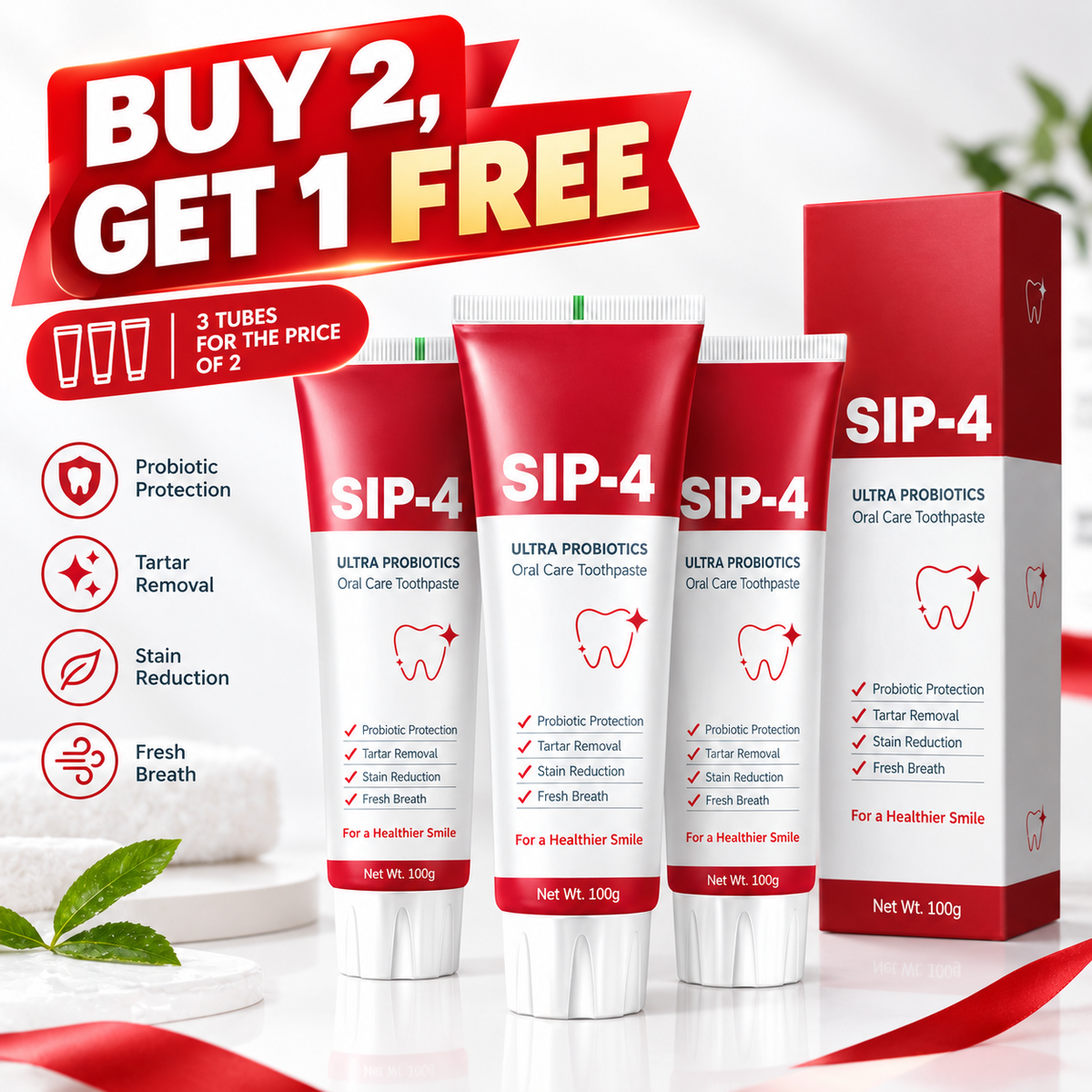 SIP-4 Ultra Probiotic Toothpaste