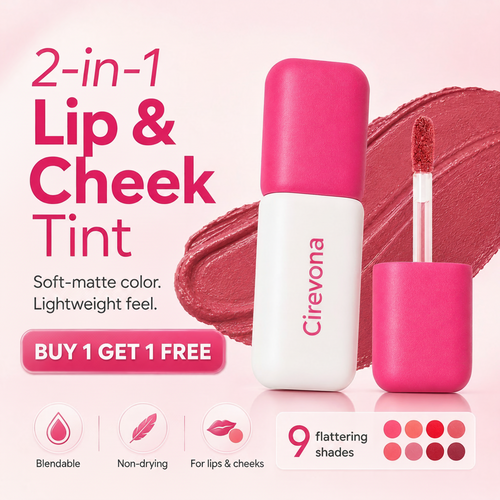 ⏰ LAST DAY ONLY! BOGO FREE 🎁 Cirevona 2-in-1 Velvet Matte Lip & Cheek Tint