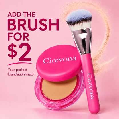 🎁 Buy One, Get One Free | Cirevona Beauty Peptide Bounce Balm Foundation + Precision Brush ✨