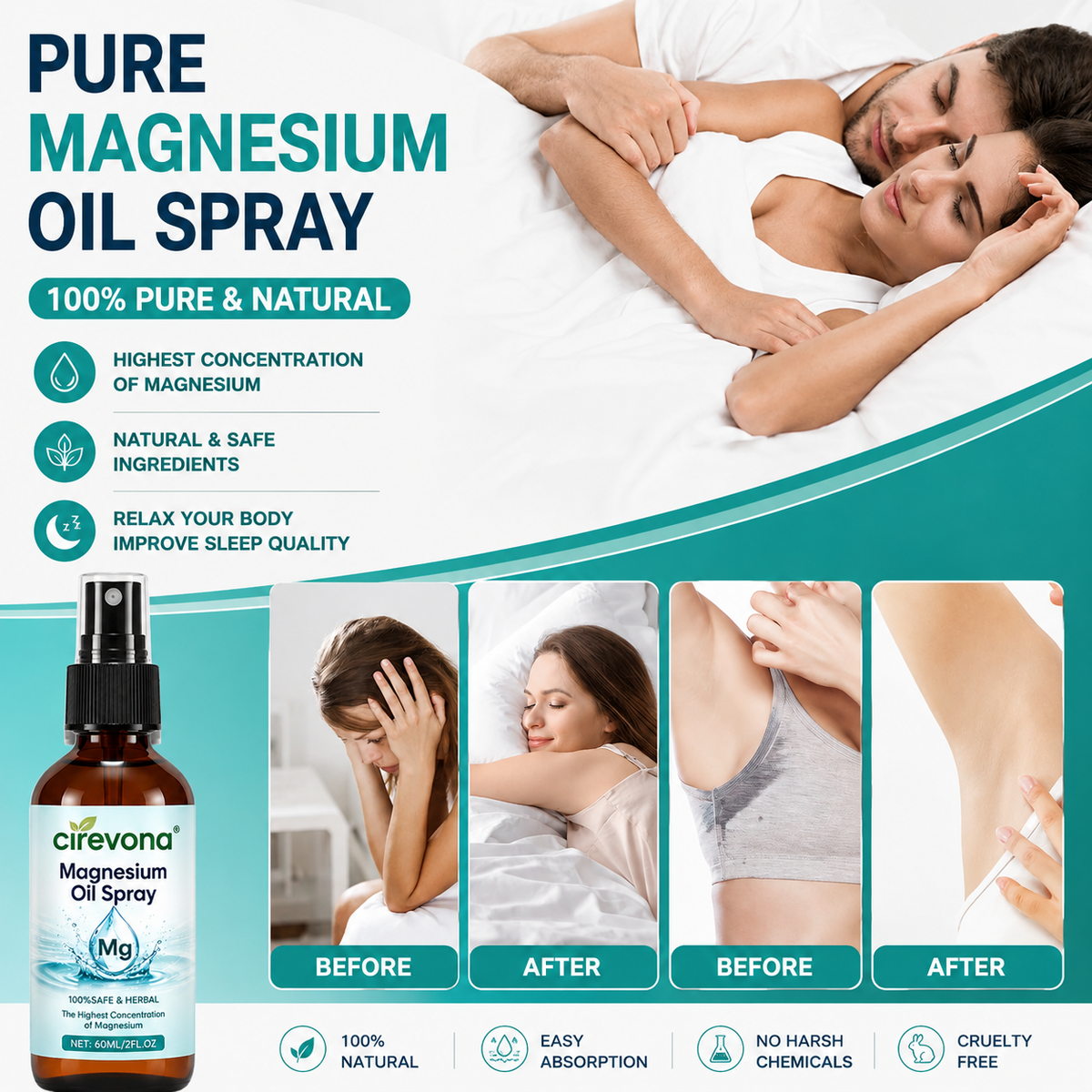 💤cirevona Pure Magnesium Oil Spray