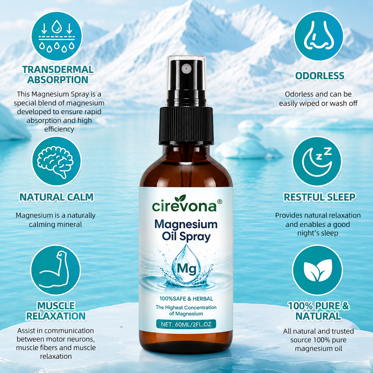 💤cirevona Pure Magnesium Oil Spray