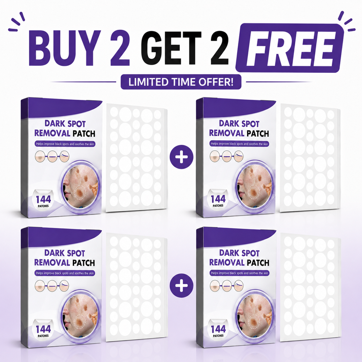 Stains patch for the face - invisible, effective and easy to use