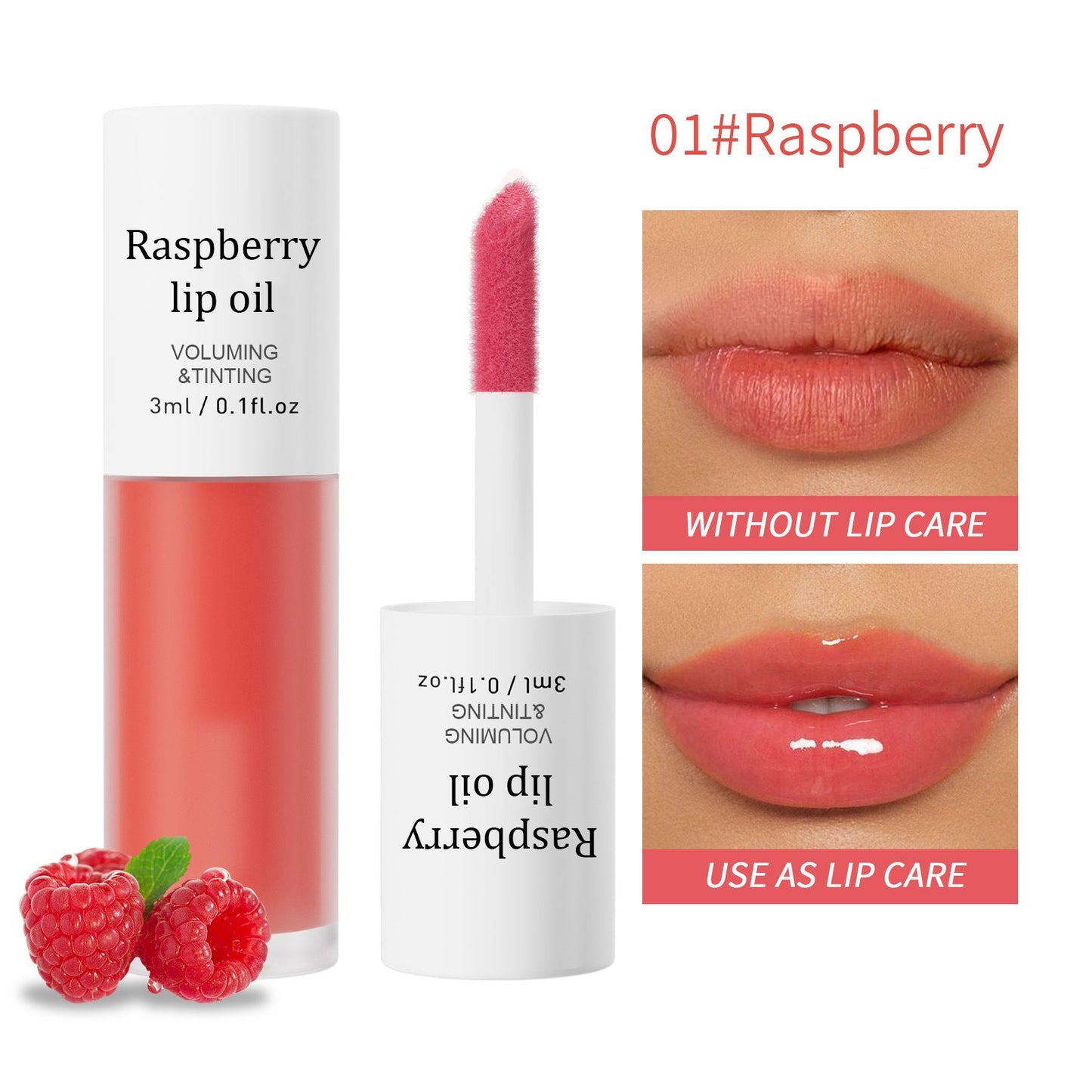 Last Day Buy 1 Get 1 Free Cirevona Apple Lip Oil Lip Stain｜Transfer-Proof Hydrating Plump Glossy Lip Tint, 7 Colors