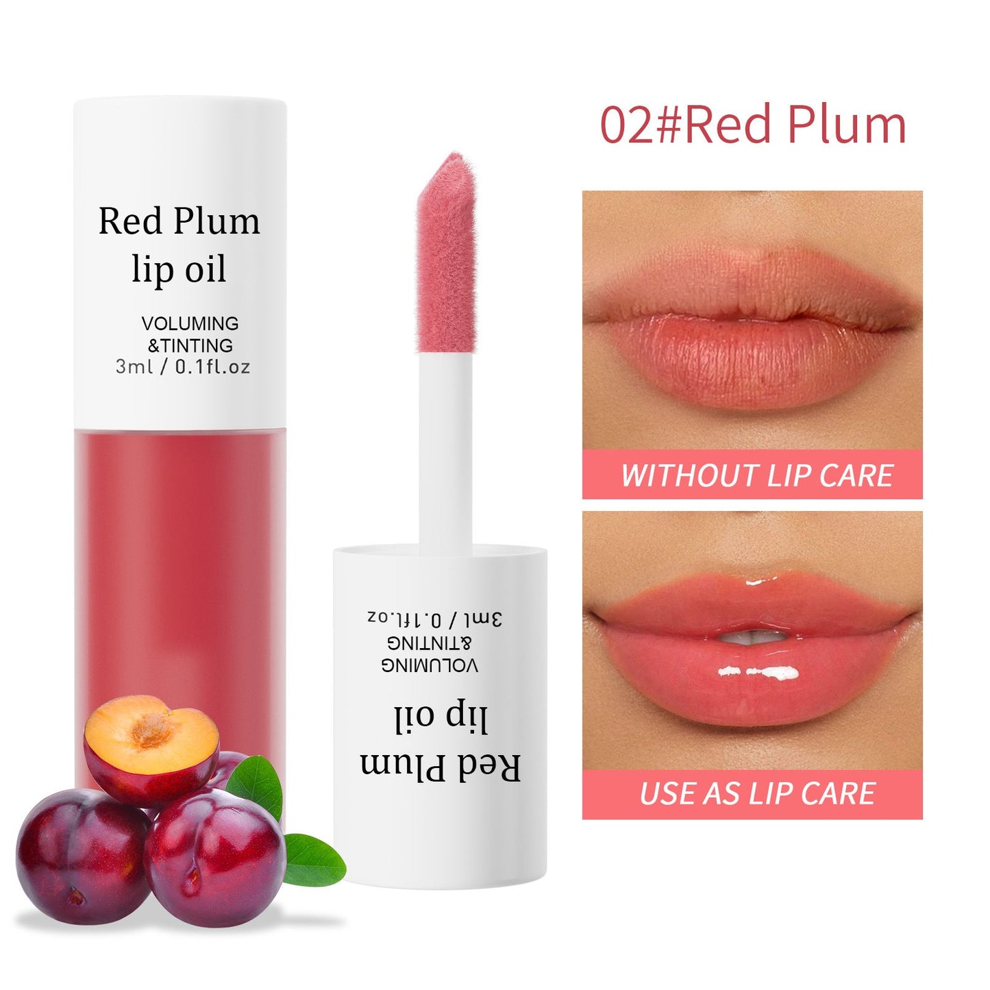 Last Day Buy 1 Get 1 Free Cirevona Apple Lip Oil Lip Stain｜Transfer-Proof Hydrating Plump Glossy Lip Tint, 7 Colors