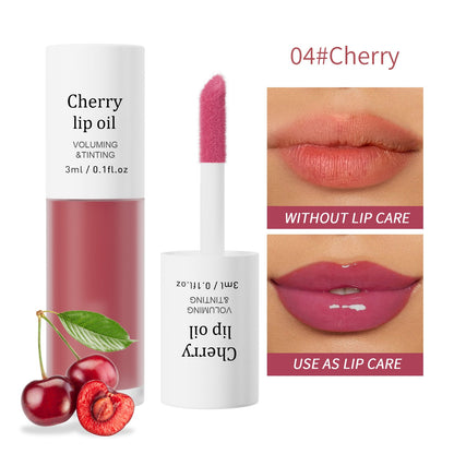 Last Day Buy 1 Get 1 Free Cirevona Apple Lip Oil Lip Stain｜Transfer-Proof Hydrating Plump Glossy Lip Tint, 7 Colors