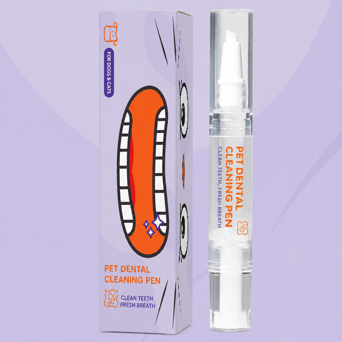 2-in-1 Pet Dental Care Pen | Toothpaste & Brush For Dogs & Cats