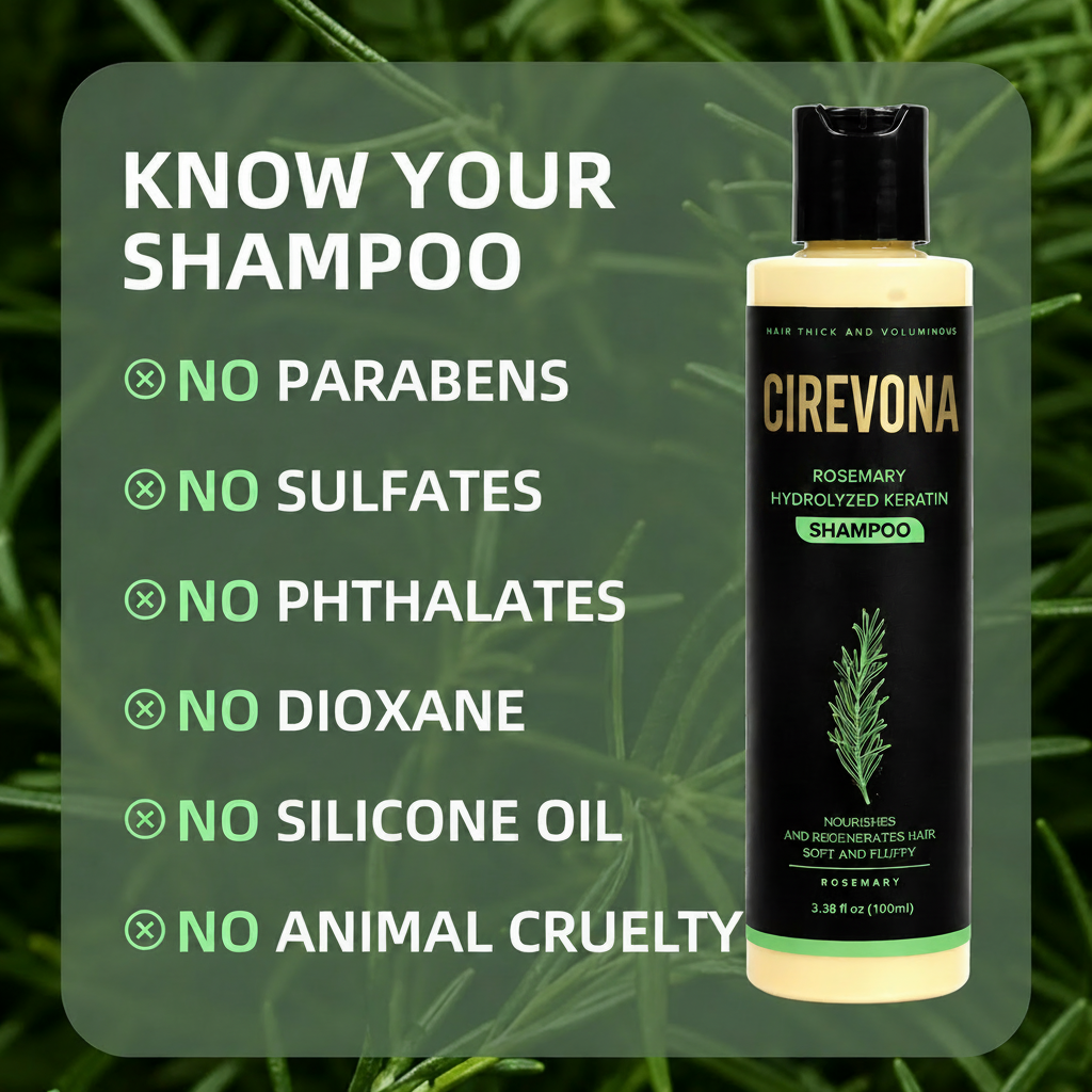 🔥LAST DAY 50% OFF - 🌿Cirevona® Organic Rosemary Hair Growth Shampoo