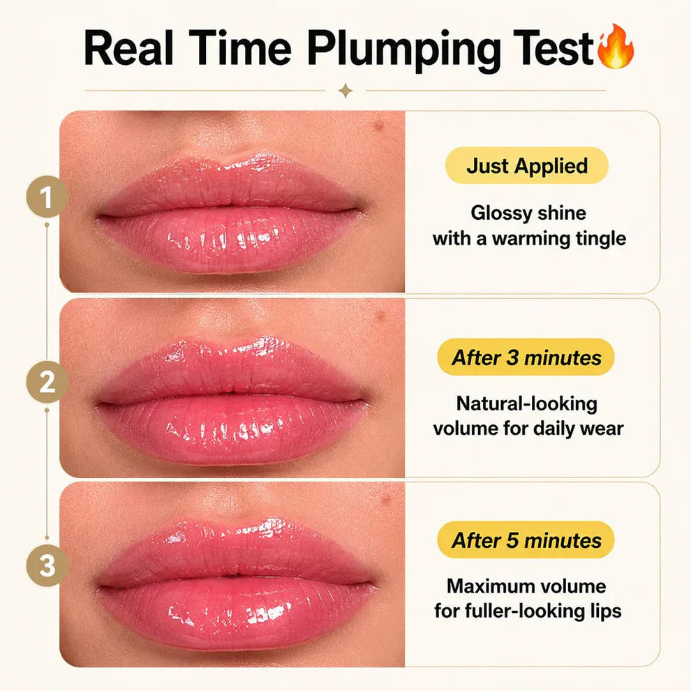 Cirevona®Edible Spicy Lip Plumper - Fuller-Looking Lip Plumper Gloss